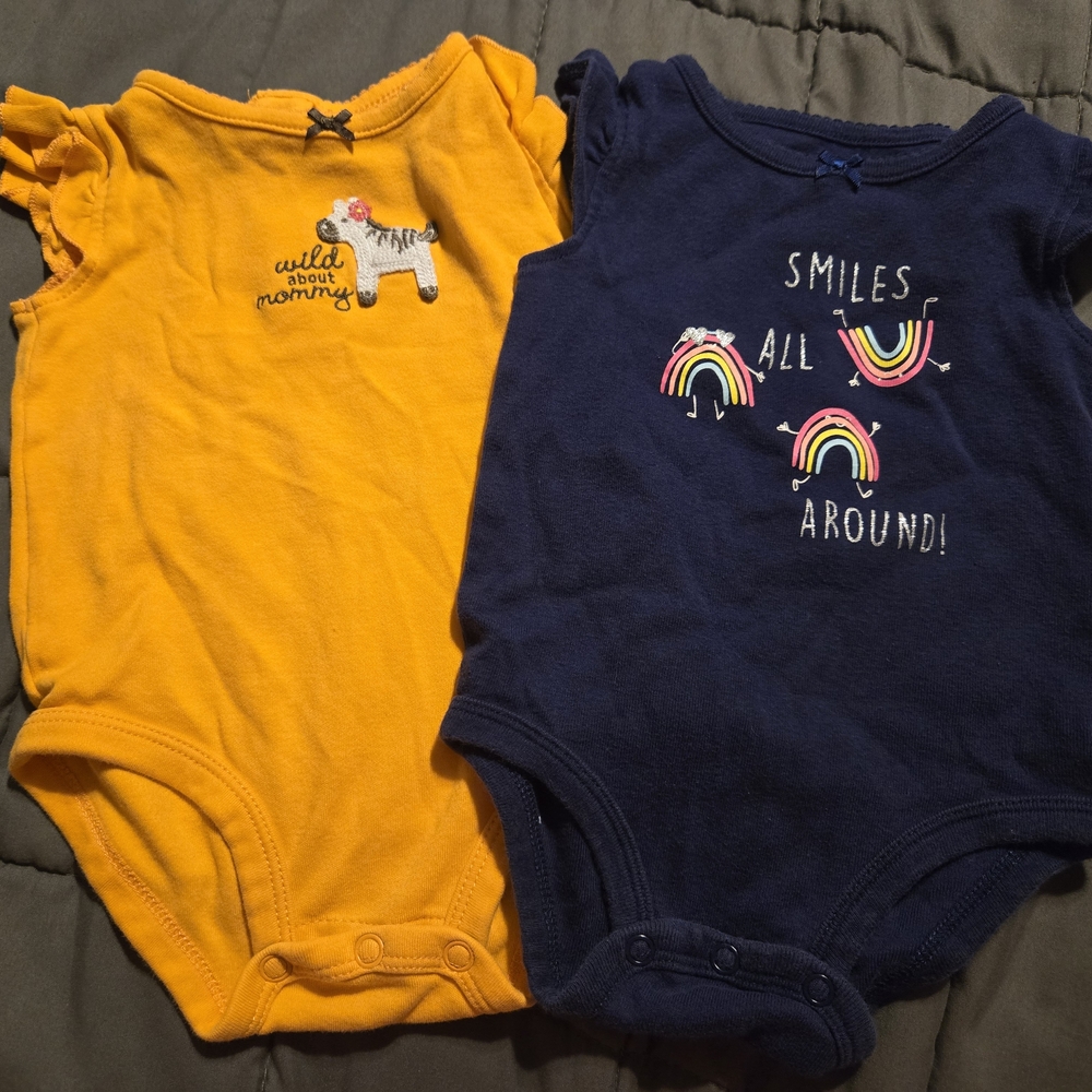 Carter's Yellow and Blue Bodysuits Collection